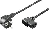 Kabelis Goobay NK 102 CEE 7/7 plug, IEC 320-C13, 2 m, melna krās.
