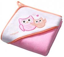 Bērnu dvielis BabyOno Velour Hooded 137/01, rozā krās., 76 cm x 76 cm