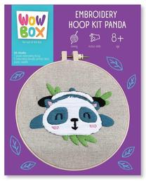 Izšūšanas komplekts Tm Toys Wow Box Panda, balta krās./melna krās./pelēka krās.