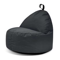 Sėdmaišis SoSoft Round XL Glow 4772176089962, tamsiai pilka sp.
