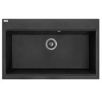 Кухонная мойка Laveo Tau, гранит, 80 см x 50 см x 21.5 см, черный цв.