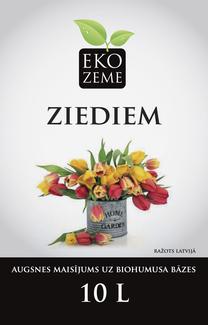 Biohumusa maisījums iekštelpu ziediem, 10 l