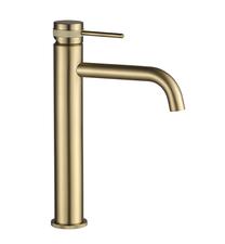 Смеситель для раковины Rea Lungo Grip High, золотой цв.