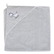 Laste rätik Ceba Baby Bath Little Zebra, hall v., 100 cm x 100 cm