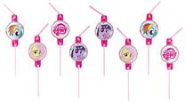 Соломинка My Little Pony, розовый цв.