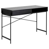 Kirjutuslaud Angus 90079, 110 cm x 50 cm, 75 cm, must v.