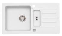 Кухонная мойка Alveus Niagara 30, гранит, 43.5 см x 78 см x 16 см, белый цв.