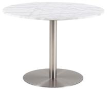 Stalas Corby, balta sp./chromo sp., 105 cm x 105 cm x 75 cm