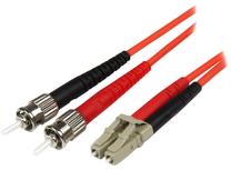 Сетевой кабель StarTech 50FIBLCST2 LC Optic, ST Optic, 2 м, oранжевый цв.