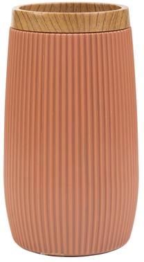 Vannas istabas glāze Homla Diall 896427, oranža krās., 6.5 cm x 6.5 cm x 12 cm