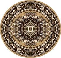 Kilimas, ruda sp./smėlio ruda sp., 120 cm x 120 cm
