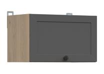 Viršutinė virtuvinė spintelė Junona Line, ąžuolo sp./grafito sp., 30.5 cm x 50 cm x 30 cm
