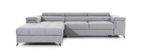 Kampinė sofa Ricardo Monolith 84, pilka sp., kairinė, 205 x 280 cm x 90 cm