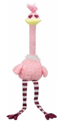 Žaislas šuniui, pliušinis TRX Valentines Ostrich, 80 cm, rožinė sp.