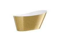 Vonia, laisvai pastatoma Besco Melody Glam, 170 cm x 80 cm x 72 cm, ovalas, aukso sp./juoda sp.