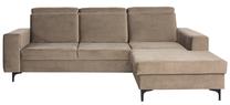 Kampinė sofa - lova Bodzio Sydney TSYNP-P15, ruda sp., dešininė, 195 x 257 cm x 92 cm