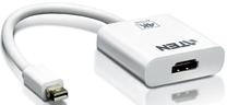 Adapteris Aten Mini DisplayPort to HDMI VC981-AT Mini Display port male, HDMI female, balta krās.