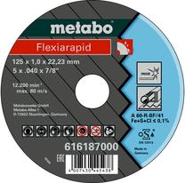 Pjovimo diskas kampiniam šlifuokliui Metabo, 125 mm x 1 mm x 22.23 mm
