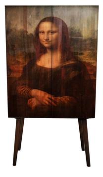 Spinta Kalune Design Lisa, ruda sp./įvairių spalvų, 100 cm x 40 cm x 180 cm