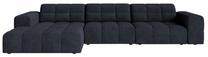 Kampinė sofa Cosmopolitan Design Chicago Eden 16, navy blue sp., kairinė, 167 x 294 cm x 78 cm