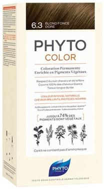 Kраска для волос Phyto Phytocolor, dark golden blonde цв., 6.3, 112 мл