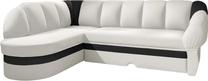 Kampinė sofa Benano Soft 17 & Soft 11, balta sp., kairinė, 180 x 250 cm x 85 cm