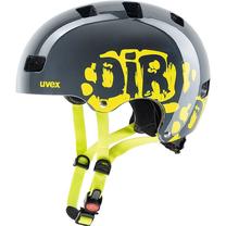 Riedutininko šalmas Uvex Kid 3 Dirtbike, 51-55 cm, geltona sp./pilka sp.