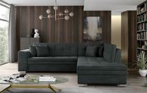 Kampinė sofa Pieretta Monolith 97, tamsiai pilka sp., dešininė, 205 x 260 cm x 80 cm