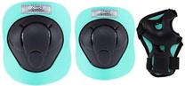 Apsaugos priemonių komplektas Nils Extreme Protector Set, XS, juoda sp./turkio sp.