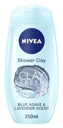 Kūno prausimosi želė Nivea Clay Fresh Shower Clay Blue Agave & Lavender, 500 ml