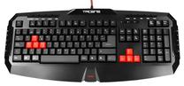 Vadu spēļu tastatūra Tacens Mars Gaming MK1, EN, melna krās./sarkana krās.