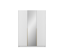 Spinta ADRK Alera III, aukso sp./balta sp., 58 cm x 148 cm x 204 cm, su veidrodžiu