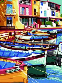 Tapymas pagal skaičius Hobby Maniak Maltese Boats, įvairių spalvų