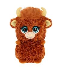 Mīkstā rotaļlieta govs Keel Toys Motsu Highland, brūna krās., 14 cm