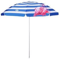 Pludmales lietussargs Nils Camp Beach Umbrella, 160 cm, zila krās./balta krās./rozā krās.