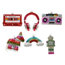 Набор елочных игрушек Decoris Mixbox, многоцветный, полистирол, 6 шт.