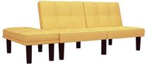 Sofa-lova VLX 2-Seater Fabric 284755, geltona sp., 133 x 73 cm x 71 cm