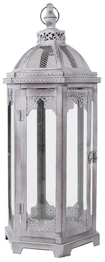 Žvakidė Home4you, metalas, 62 cm, pilka sp.