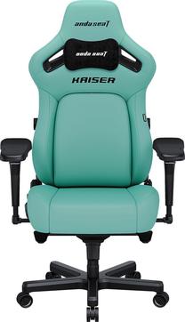 Žaidimų kėdė Anda Seat Kaiser 4 L, 47 x 49 x 120 - 134 cm, juoda/žalia