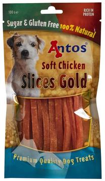Skanėstas šunims Antos Soft Slices Gold, vištiena, 0.1 kg