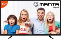 Televizorius Manta 50LUN58K, juoda sp., 82 W, 50" Prekė su pažeista pakuote.