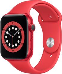 Viedais pulkstenis Apple Watch Series 6 GPS 44mm, sarkana krās.