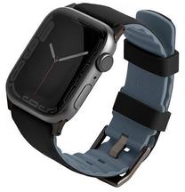Siksniņa Uniq, Linus Apple Watch Series 4/5/6/7/8/SE/SE2 38/40/41mm, melna krās.
