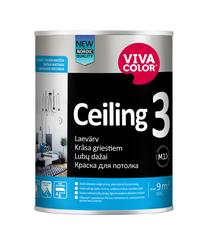 Krāsa Vivacolor Ceiling 3, balts krās., 0.9 l