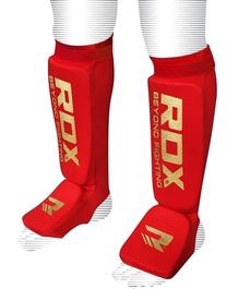 Kāju un pēdu aizsargs RDX Shin Instep Guards HYP-SIR-M, sarkana krās., M