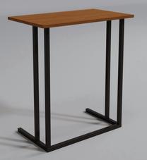 Kavos staliukas Kalune Design Memmingen L2011, juoda sp./riešuto sp., 60 cm x 40 cm x 73 cm
