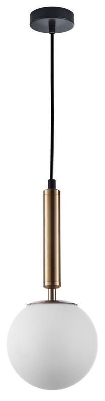 Valgusti rippuv Italux Ravena PND-2324-1, E27, 1 x 10 W, valge v. / pronks v.