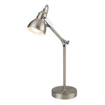 Darbo stalo šviestuvas Searchlight Focus EU1079SS, GU10, 10W, sidabro sp./sidabro sp.