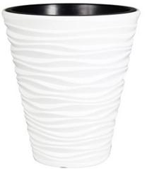 Gėlių vazonas Prosperplast, plastikinis, Ø 35.5 cm, balta sp.