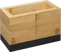 Stalo įrankių dėklas 5five Simply Smart Cutlery Organizer, 18 cm x 10 cm x 12 cm, bambukas, ruda sp./juoda sp.